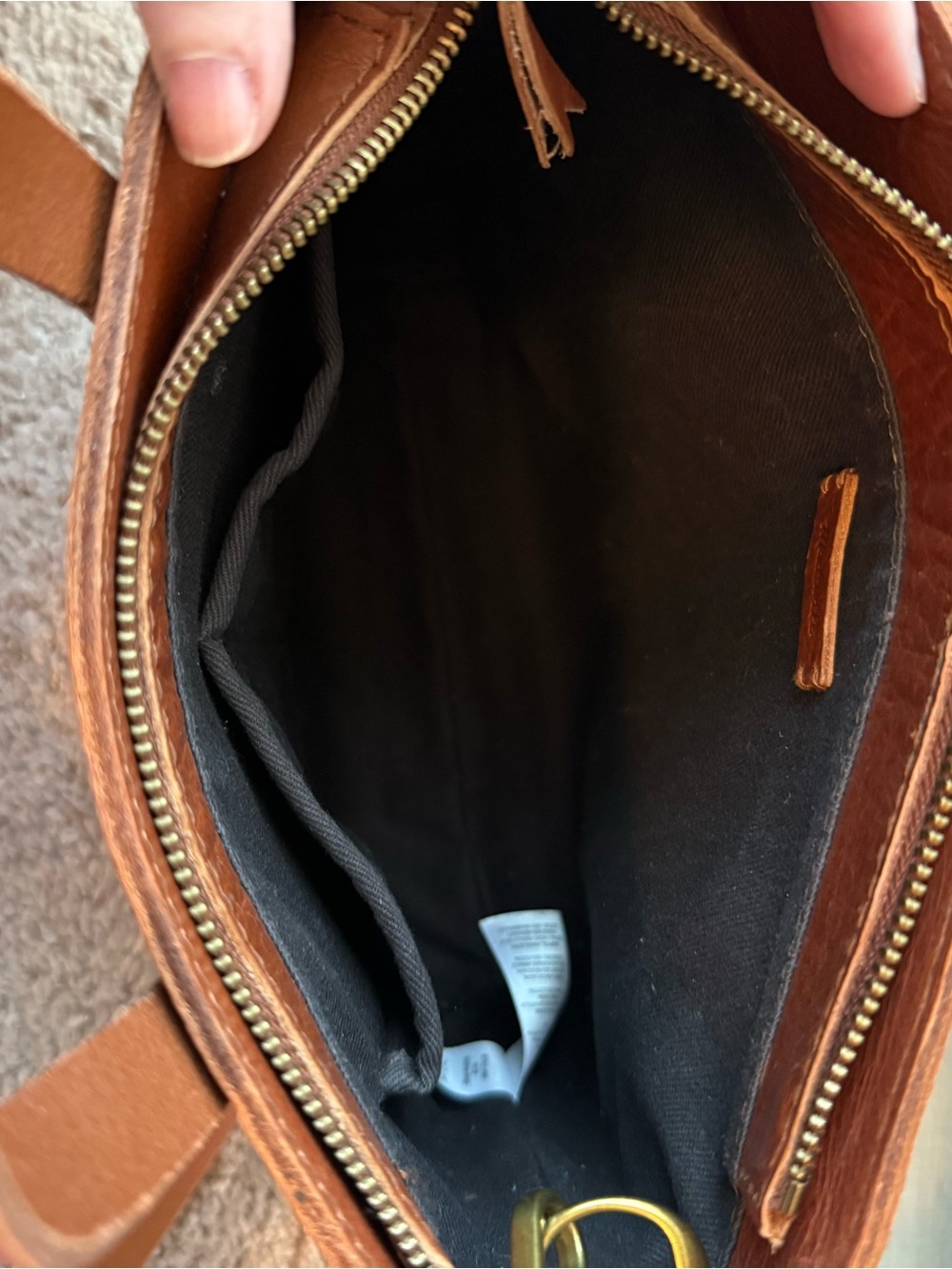 Madewell Brown Leather Crossbody Tote - Picture 13 of 16
